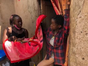 Sarah Nabwonso meets Gloria at her home