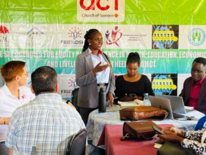 Resty Magezi Kyomukama, the Deputy ED of AWAC speaking