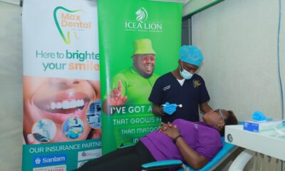 Client receives a professional dental review at the ICEA LION wellness camp.