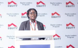 Claire Nsaba, an ELP Scholar joining New York University, Abu Dubai campus sharing her story and journey with Equity Bank Uganda